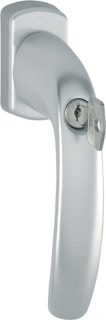 Manilla de ventana HOPPE New York 0810S/U10 aluminio F9016 / blanco tráfico ( 3000203675 )