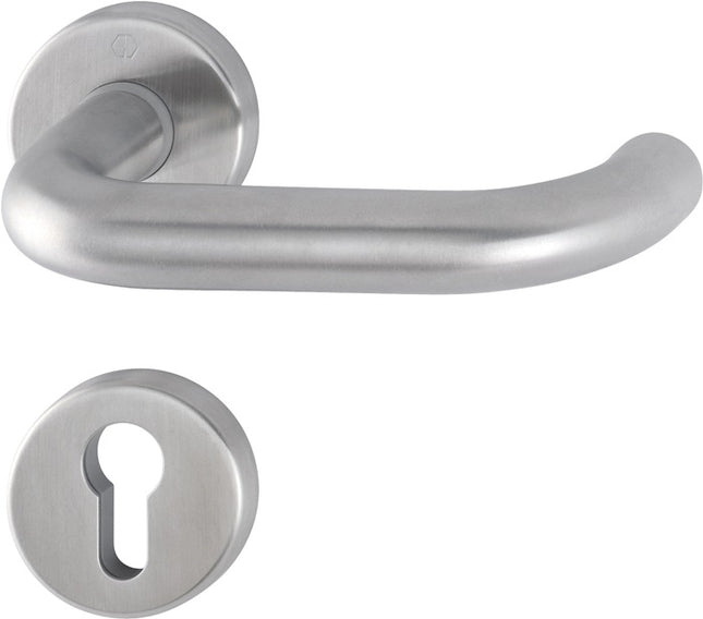 HOPPE Set di rosette Paris E138Z/42KV/42KVS Acciaio inox F69 ( 3000203009 )