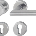 HOPPE Juego de escudos Amsterdam E58/42KV/42KVS/1400Z Acero inoxidable F69 ( 3000203003 )