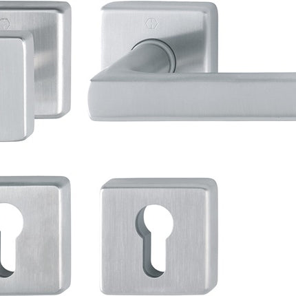 HOPPE Zestaw rozet Dallas E43L/52KV/52KVS/1643Z Stal nierdzewna F69 ( 3000220027 )