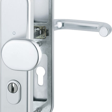 HOPPE Schutzgarnitur Paris 86G/3332ZA/3310/138L Aluminium F1 ( 3000209108 )