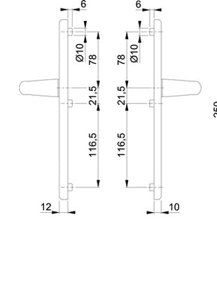 HOPPE Mobili di sicurezza Tôkyô 1710/3331/3410 Alluminio F1 ( 3000209028 )