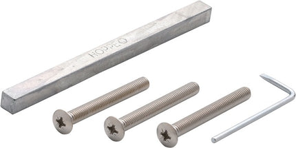Set di fissaggio HOPPE D/D per perno rapido 2410/3410 Set di protezione contro la spinta 8 x 150 mm ( 3000209236 )