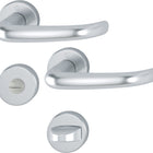 HOPPE Rosettengarnitur San Francisco 1301/42KV/42KVS Aluminium F1 ( 3000202002 )