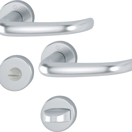 HOPPE Rosettengarnitur San Francisco 1301/42KV/42KVS Aluminium F1 ( 3000202002 )