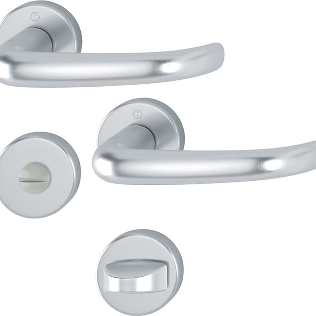 Zestaw rozet HOPPE San Francisco 1301/42KV/42KVS Aluminium F1 ( 3000202002 )