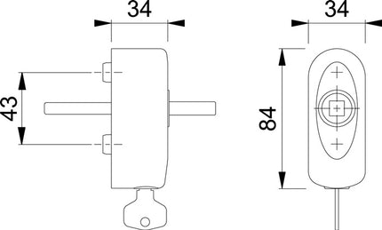 HOPPE Rosette EUS950S 100NM Stainless steel matt ( 8000348700 )