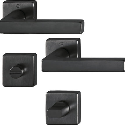 HOPPE Set di rosette Dallas M1643/843KV/843KVS Ottone F96-1-R ( 8000460255 )