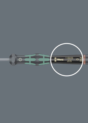 WERA Electronics precision mechanics screwdriver 2054 6-KT. 3 mm Blade length 60 mm ( 4300001787 )