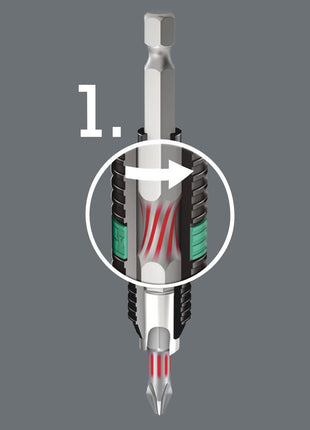 WERA Bit 851/1 BTH 1/4 ″ PH 2 Lunghezza 25 mm ( 4000829556 )