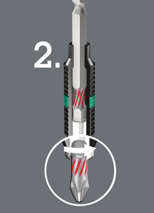 WERA Bit 851/1 BTH 1/4 ″ PH 2 Długość 25 mm ( 4000829556 )