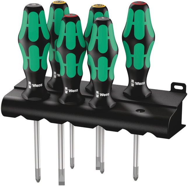 WERA screwdriver set 335/350/355/6 6-piece slotted / PH / PZD ( 4000827742 )