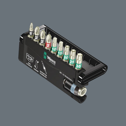 WERA stainless steel bit set BC 10 Stainless 1 10-piece ( 4000828393 )