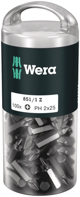 WERA confezione grande di punte 851/1 Z 1/4 ″ PH 2 Lunghezza 25 mm ( 4000822267 )