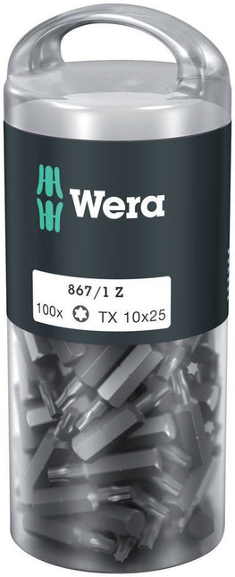 WERA confezione grande di punte 867/1 Z 1/4 ″ T 10 Lunghezza 25 mm ( 4000822272 )