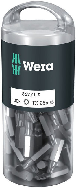 WERA paquete grande de puntas 867/1 Z 1/4 ″ T 25 Longitud 25 mm ( 4000822273 )