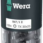 WERA large pack of bits 867/1 Z 1/4 ″ T 30 Length 25 mm ( 4000822275 )