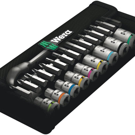 Juego de llaves de vaso WERA 8100 SA 8 Zyklop 28 piezas 1/4 ″ ( 4000821659 )