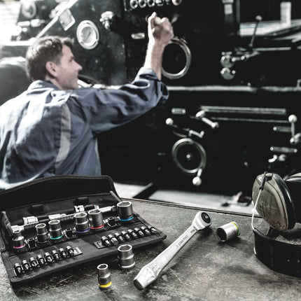 WERA Zyklop Metal 8100 SB 7 29-częściowy zestaw kluczy nasadowych 3/8 ″ ( 4000821654 )