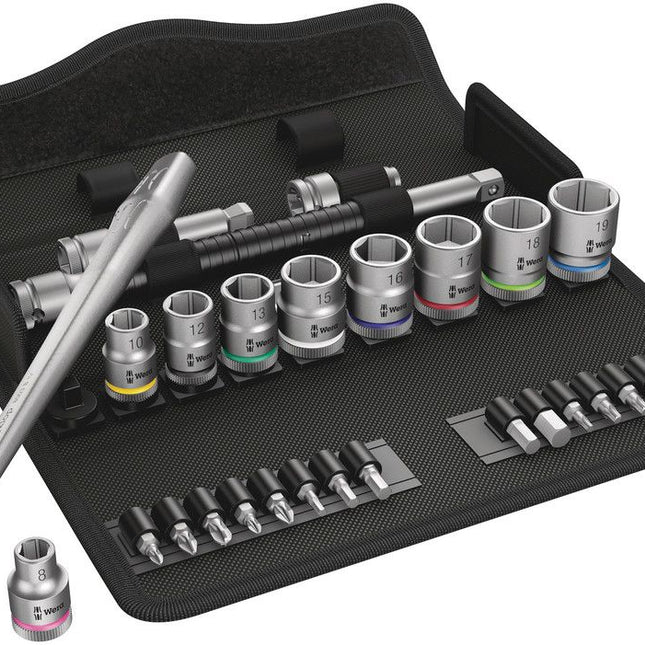 WERA Zyklop Metal 8100 SB 7 29-piece socket spanner set 3/8 ″ ( 4000821654 )