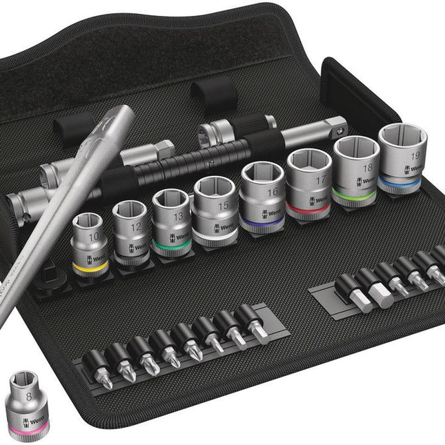 WERA Zyklop Metal 8100 SB 8 Set di chiavi a bussola da 29 pezzi 3/8 ″ ( 4000821752 )