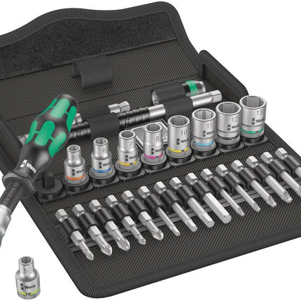 WERA socket spanner set 8100 SA 6 28-piece 1/4 ″ ( 4000821755 )