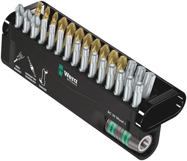 WERA Bit-Check 30 Wood 1 30-piece bit set ( 4000829033 )