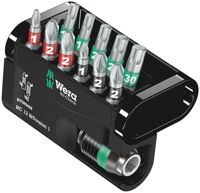 WERA Bit-Check 12 BiTorsion 1 Set di punte da 12 pezzi ( 4000829019 )