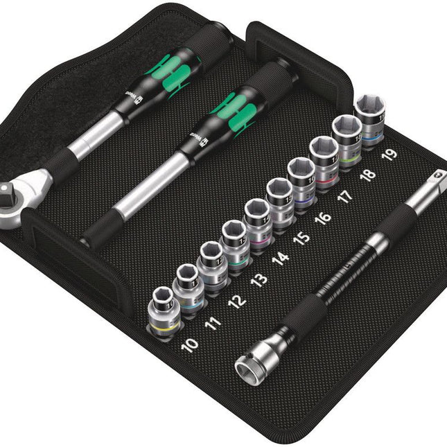 WERA socket spanner set 8006 SC 1 13-piece 1/2 ″ ( 4000821145 )