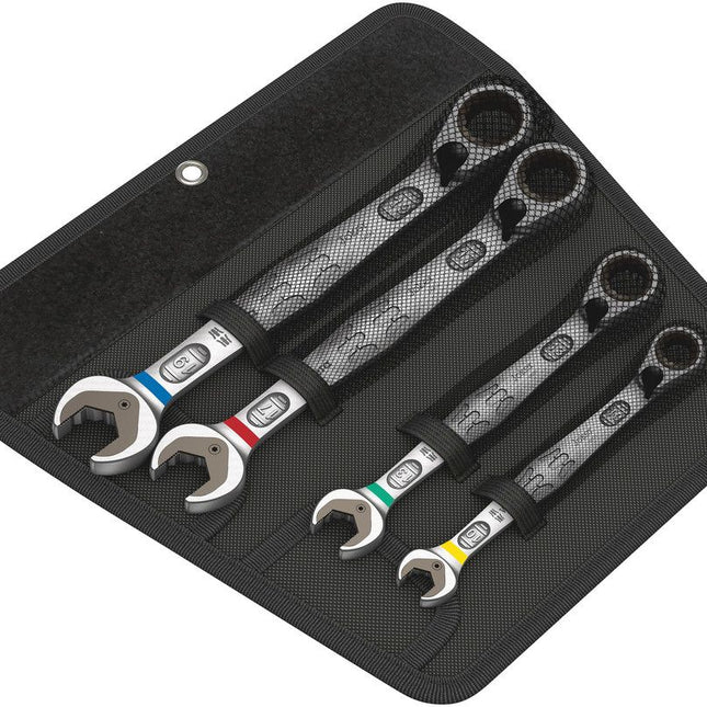 WERA Joker 4-piece ratchet spanner set, spanner sizes 10-19 mm ( 4000821840 )