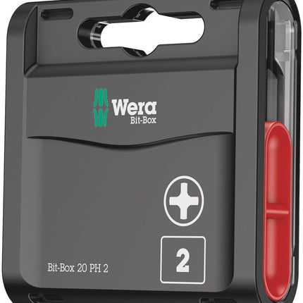 WERA large pack of bits 1/4 ″ PH 2 Length 25 mm ( 4000829006 )