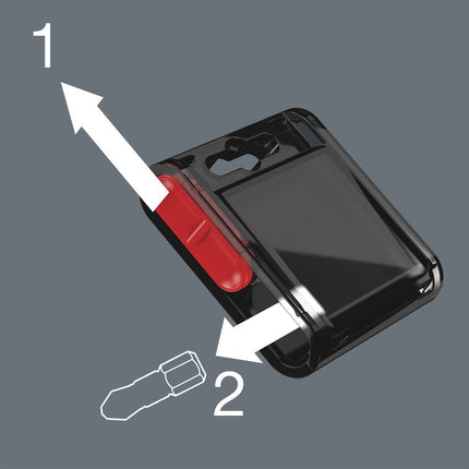 WERA Embout en gros 1/4 ″ PZD 2 Longueur 25 mm ( 4000829007 )