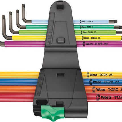 WERA Hex key L-wrench set 967/9 TX XL 9-piece T8 - T40 ( 4000825589 )