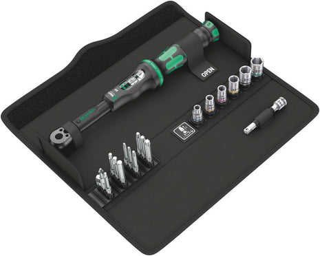 WERA Drehmomentschlüsselset Click-Torque A 6 Set 1 20-teilig 2,5 - 25 Nm 1/4 ″ ( 4000821935 )