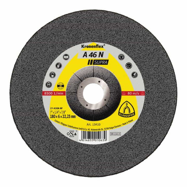 KLINGSPOR grinding disc A 46 N Supra D115xS6mm ( 4000841094 )