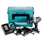 Makita DHP 458 RMJB Akku Schlagbohrschrauber 18 V 91Nm Schwarz im Makpac + 2x 4,0 Ah Akku + Ladegerät - Toolbrothers