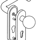 HEWI Short escutcheon set 111R03.113 90 Plastic 90 ( 3000204408 )