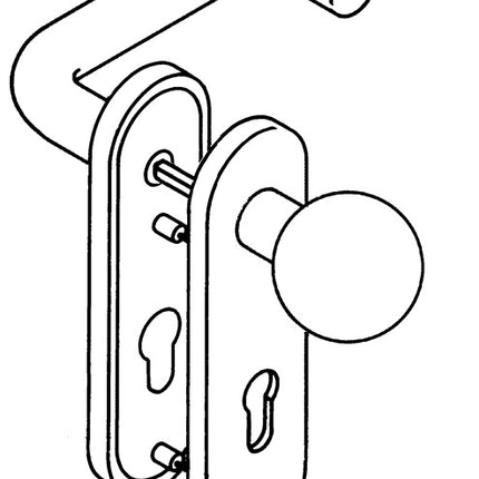 HEWI Short escutcheon set 111R03.113 90 Plastic 90 ( 3000204408 )