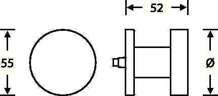 Pomello FSB 23 0829 0005 Alluminio 0105 ( 3311102134 )