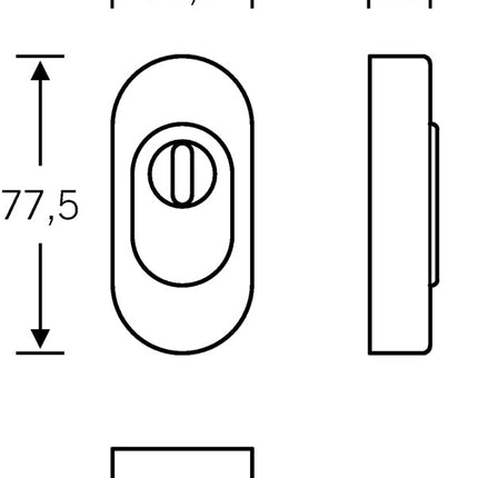 FSB Schutzrosette 73 3249 Edelstahl 6204 ( 3313302051 )