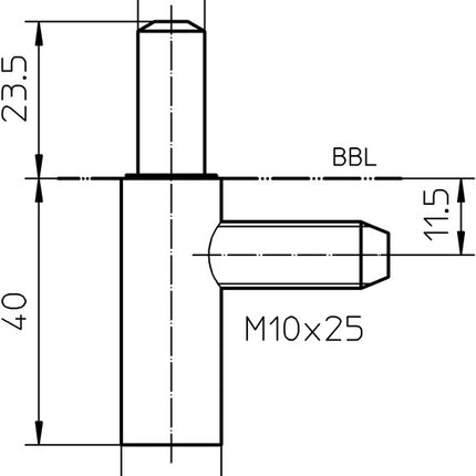 SIMONSWERK frame part V 8100 WF U nickel-plated steel ( 3325055022 )