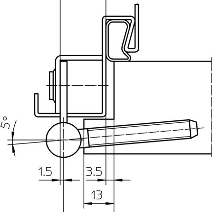 SIMONSWERK Bisagra para taladrar ascendente V 8550 ascendente niquelada ( 3000255745 )