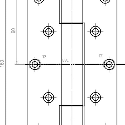 Cerniera per oggetti SIMONSWERK VARIANT VN 2929/160 acciaio nichelato opaco / F2 160 kg ( 3000255495 )