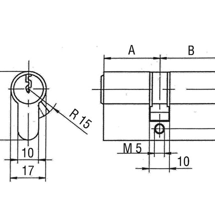 Cilindro doble de servicio BKS PZ 8890 31/31 mm ( 3000201173 )