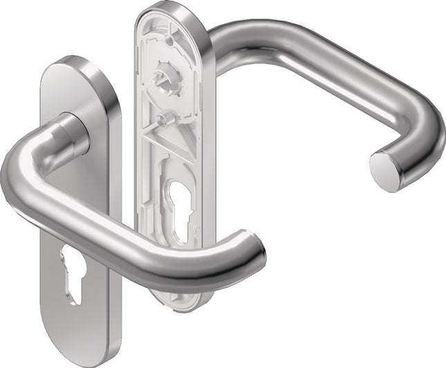 BKS short backplate fire protection set Rondo short backplate stainless steel D/K ( 3000253083 )