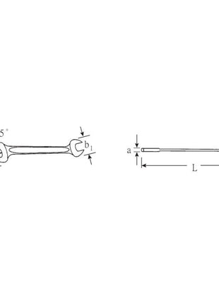 STAHLWILLE double open-end spanner MOTOR 10 10 x 13 mm length 170 mm ( 4000826149 )