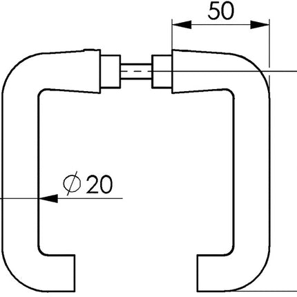 AMF lever handle pair 475 light metal 105 ( 3311021071 )