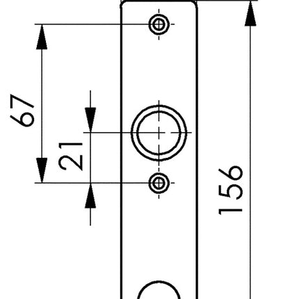 AMF cilindro placa corta 497Z metal claro F1 / plateado ( 3311121005 )