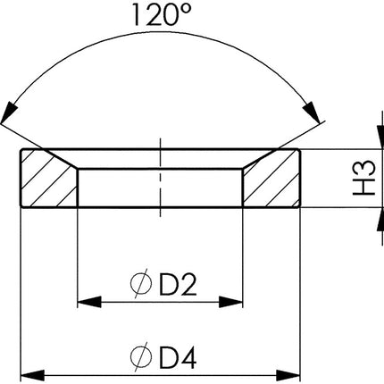 AMF tapered socket DIN 6319D for screws M12 ( 4000833468 )