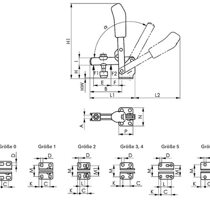 Morsetto verticale AMF n. 6800 misura 2 ( 4000833502 )